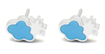 Oorbellen voor Kinderen - Druiven - RVS - 8 mm - Zilverkleurig
