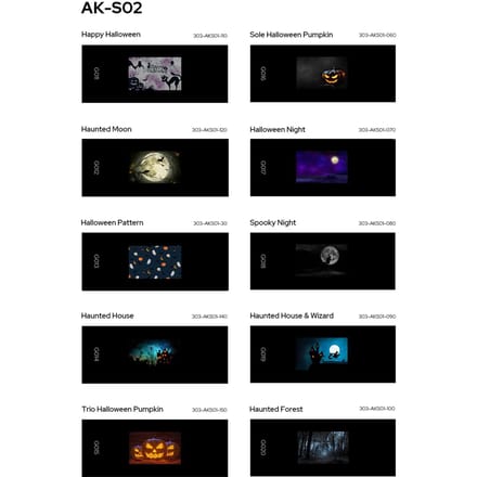 Godox AK S Full Slide Set Transparanten voor Godox AK R21 Cameraflitser Projector, Pak van 60 stuks veelkleurig