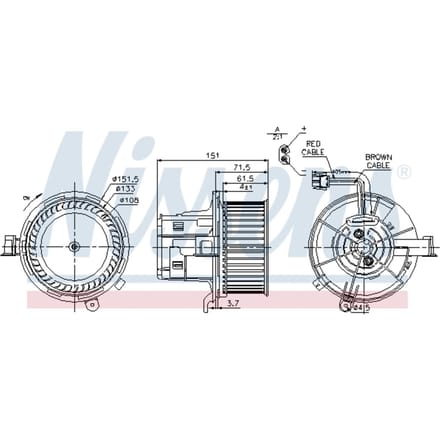 Interieurventilatie NISSENS 87109