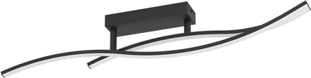 EGLO Grisolia Plafondlamp - LED - 85 cm - Zwart|Wit