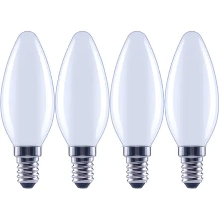 Sencys Ledlamp Kaars - Koel Wit - E14 - 3,4w - 4 Stuks