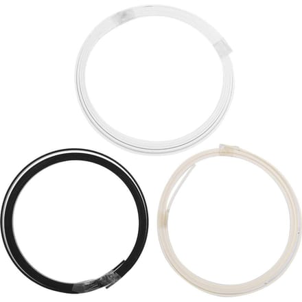 3 Stuks Purfling ABS Kunststof Gitaar Binding Strip Decoratieve Gitaar Strip 1610x5x1.5mm white