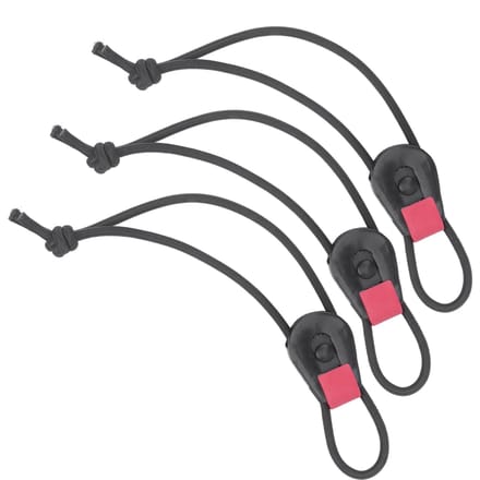 3 stuks Vishengel Snelbinders Leash voor Hengelsteunen Organizer Elastische Koordbanden black