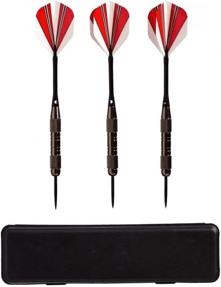 Set van 3 Professionele Sportpijlen met Messing Kop en Aluminium Schacht