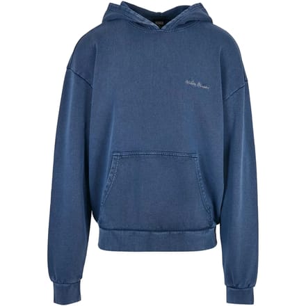 Urban Classics - Small Embroidery Hoodie/trui - XL - Blauw