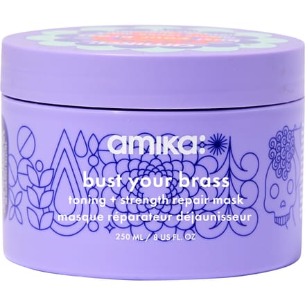 amika bust your brass cool blonde intense repair mask 250 ml