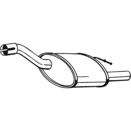 Geluiddemper achter BOSAL 154-357
