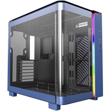 MONTECH KING 95 Tempered Glass ARGB Midi-tower PC-behuizing Blauw