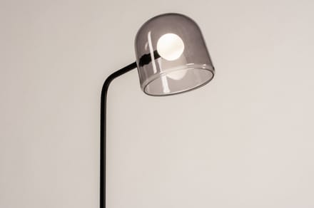 Lumidora Vloerlamp 74351 - MURCIA - G9 - Zwart - Grijs - Metaal