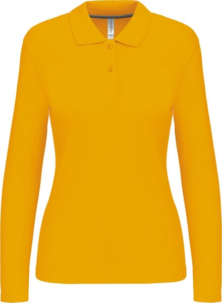 Kariban Damespolo lange mouwen K244 - Yellow - M