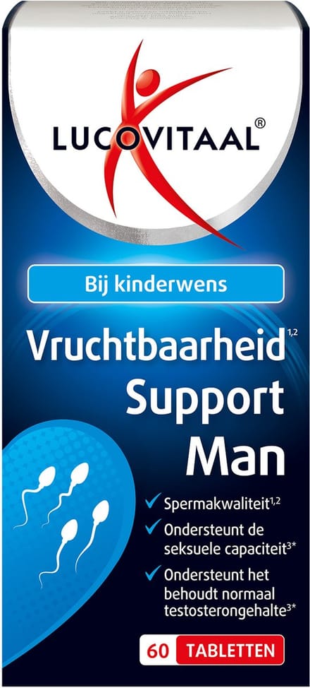 Lucovitaal vruchtbaarheidsondersteuning voor mannen 60 tabletten