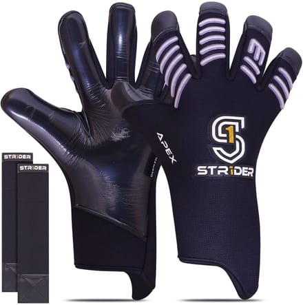 Str1der Apex keepershandschoen | Zwart | Maat 12