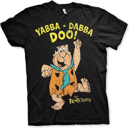 The Flintstones Heren Tshirt -M- Yabba-Dabba-Doo Zwart