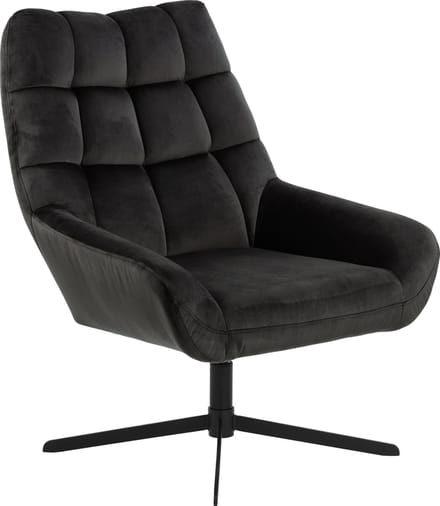 Fauteuil Devin - stof - grijsbruin
