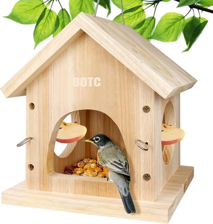 BOTC Voederhuisje - Vogelvoederstation - Bird feeder - Natuurlijk hout