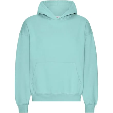 Oversized sweatshirt met capuchon Colorful Standard Organic Teal Blue