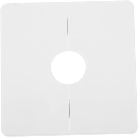 Afdekplaat Muurflens - Leidingafdekking Buis - Gaten Afwerken - Stevige Pasvorm - 12mm Gat - Wit
