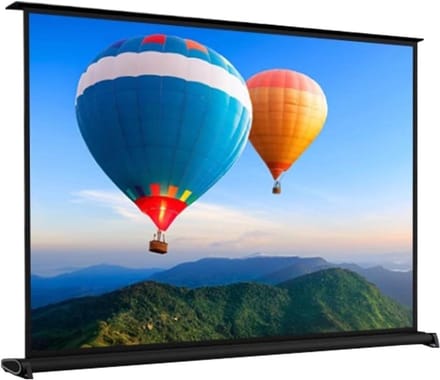 Draagbaar Projectiescherm - Intrekbaar Scherm - Thuisbioscoop - Lichtgewicht Aluminium Behuizing - 40 inch 16:9 - Wit