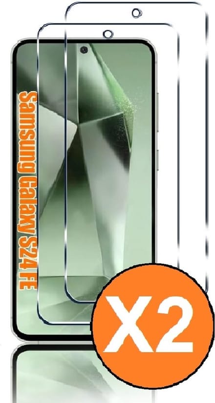 Screenprotector geschikt voor Samsung S24 FE - gehard Glas Tempered Glass - 2 Stuks