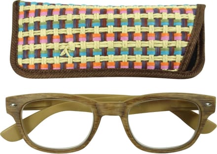 Lilly&June Leesbril Brushed Bruin +2 - Met Bijpassend Etui
