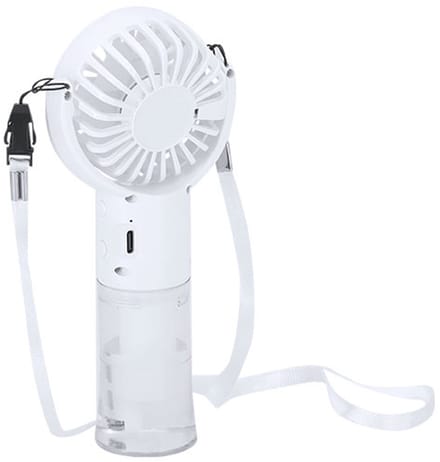 Handventilator met vernevelaar - Ventilatoren - Mini ventilator - Festival waaier - Verkoeling - 20 ml - Wit