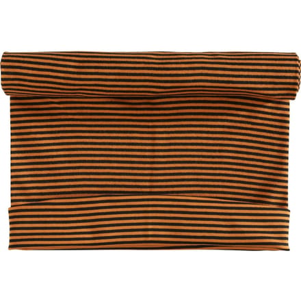 Manchet stof 1x1 rib "Stripe 3 mm" - Oranje-Zwart