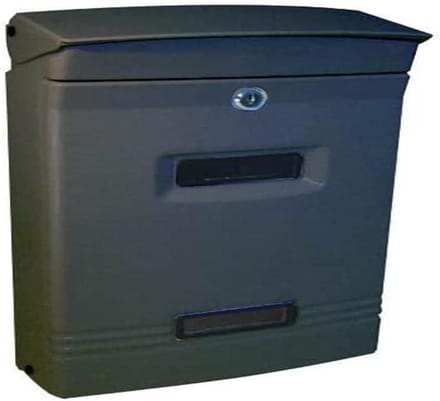 Brievenbus - Postbak - Briefontvangst - Anodized aluminium - 25 x 12 x 37 - Anthracite