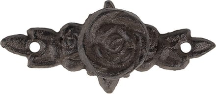 Clayre & Eef Deurknop 4x4x10 cm Bruin Metaal