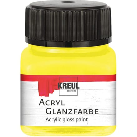 KREUL Acrylglansverf, 20 ml - Geel