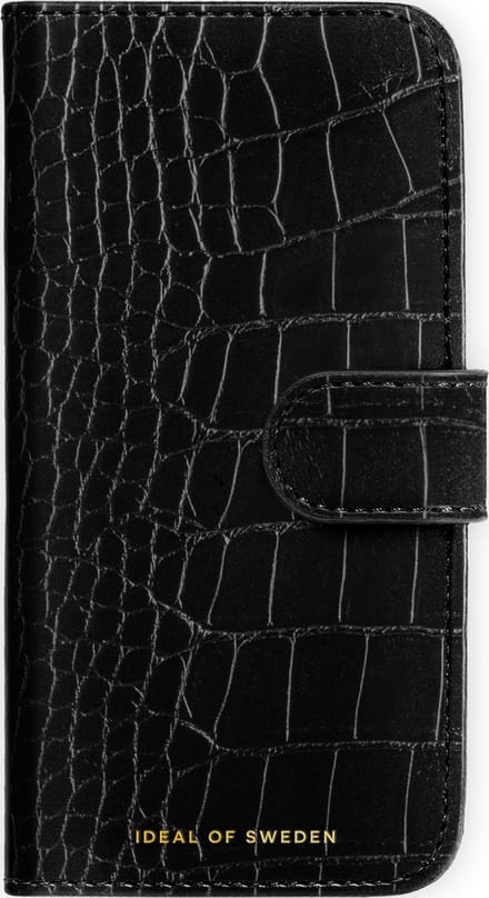 iDeal of Sweden Magnet Wallet geschikt voor iPhone 15 Pro Black Croco