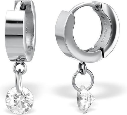 Amanto Oorbellen Broly - 316L Staal - 4mm - ∅13mm + 6mm