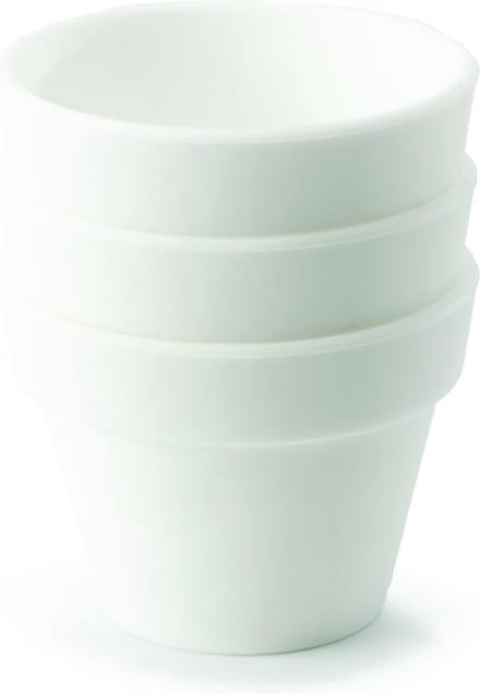 FusionBrands PetitPot Serveerschaaltjes - Siliconen - Wit - Set van 3 stuks