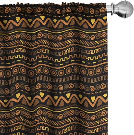 ABAKUHAUS – Gordijnen 2x75x175 cm – Mikrofaser – Multicolor