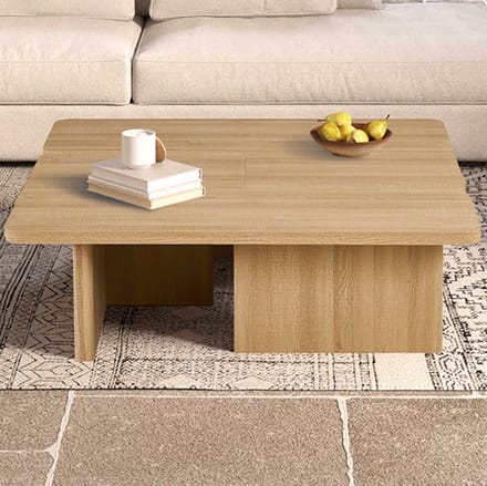 Set Van 2 Salontafels Arallo - 120x120x38cm - Eikdecor