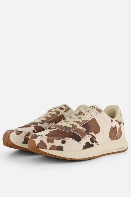 Woden Nicoline Cow Sneakers beige Suede - Maat 39