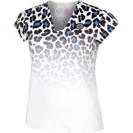 BIDI BADU Leoparty Styles V-Neck T-shirt Dames-Wit,Zwart