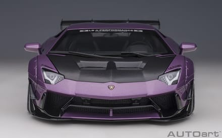 AUTOart 1/18 Lamborghini Aventador LB-Works, Viola 30 with Carbon bonnet