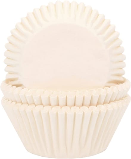 House of Marie Cupcake vormpjes (Baking Cups) - Ivoor pk/50