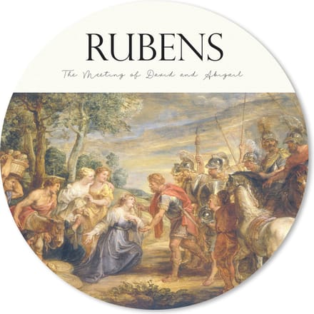 Muismat rond 20x20 cm - Mousepad Kunst - Rubens - Oude meesters - Ronde muismatten