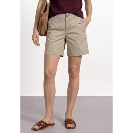 Mid Waist chino shorts in een casual pasvorm