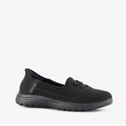 Skechers Slip-ins: On The Go Flex dames instappers zwart - Maat 39 - Extra comfort - Memory Foam