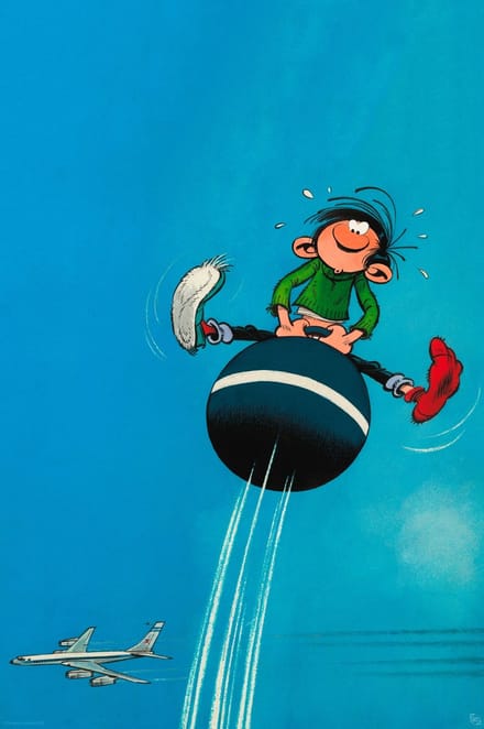 Poster Gaston Jumping Balloon 61x91,5cm