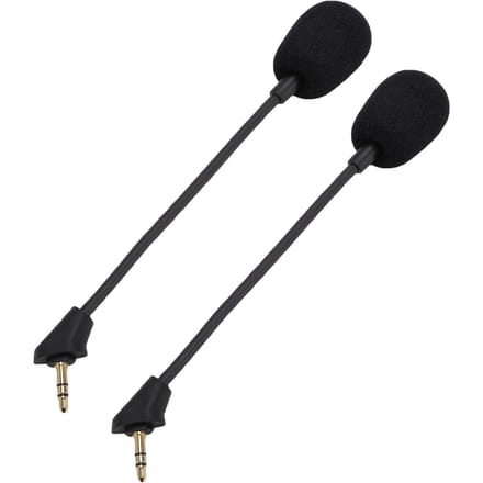 2 PIÈCES Microphone de Remplacement pour Casque Gaming HyperX Cloud Alpha S Micro de Jeu Détachable 3,5 mm Réduction de Bruit pour