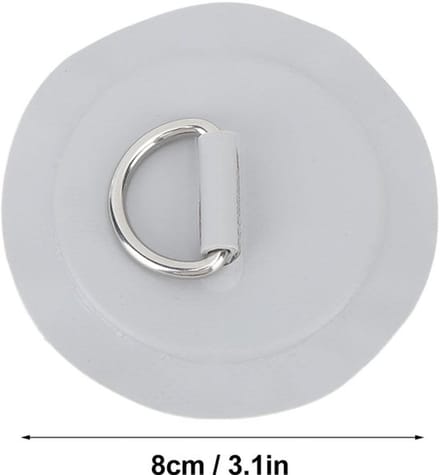 Dailygoods - D-ring Patch - Universele Lijminstallatie - Grijs
