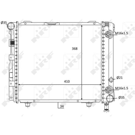 Radiator, motorkoeling NRF 59103