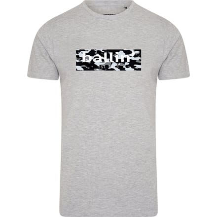 Ballin Est. 2013 - Heren Tee SS Camo Block Shirt - Grijs - Maat S