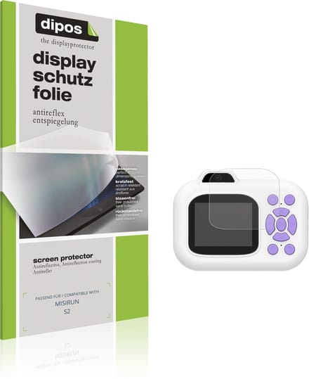 dipos – 4x Matte Beschermfolie geschikt voor MISIRUN S2 | Krasbestendige & antireflecterende Screenprotector Ultra-Thin