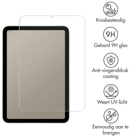 imoshion Gehard glas screenprotector voor de Apple iPad Mini 7 (2024) / iPad Mini 6 (2021)