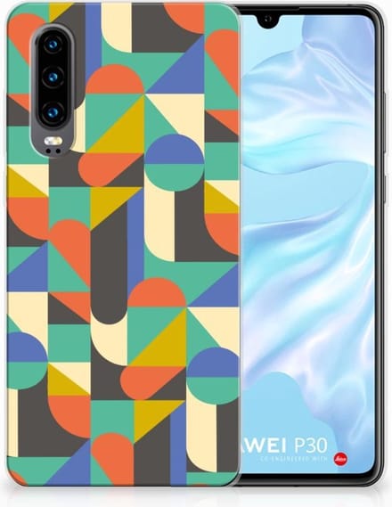 Huawei P30 TPU bumper Funky Retro