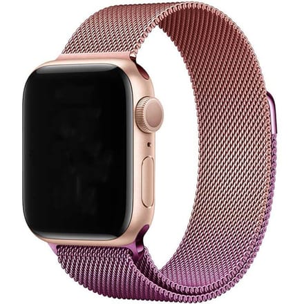2+2 | Apple Watch Bandje Solaro - Milanese - Rose Rood Paars